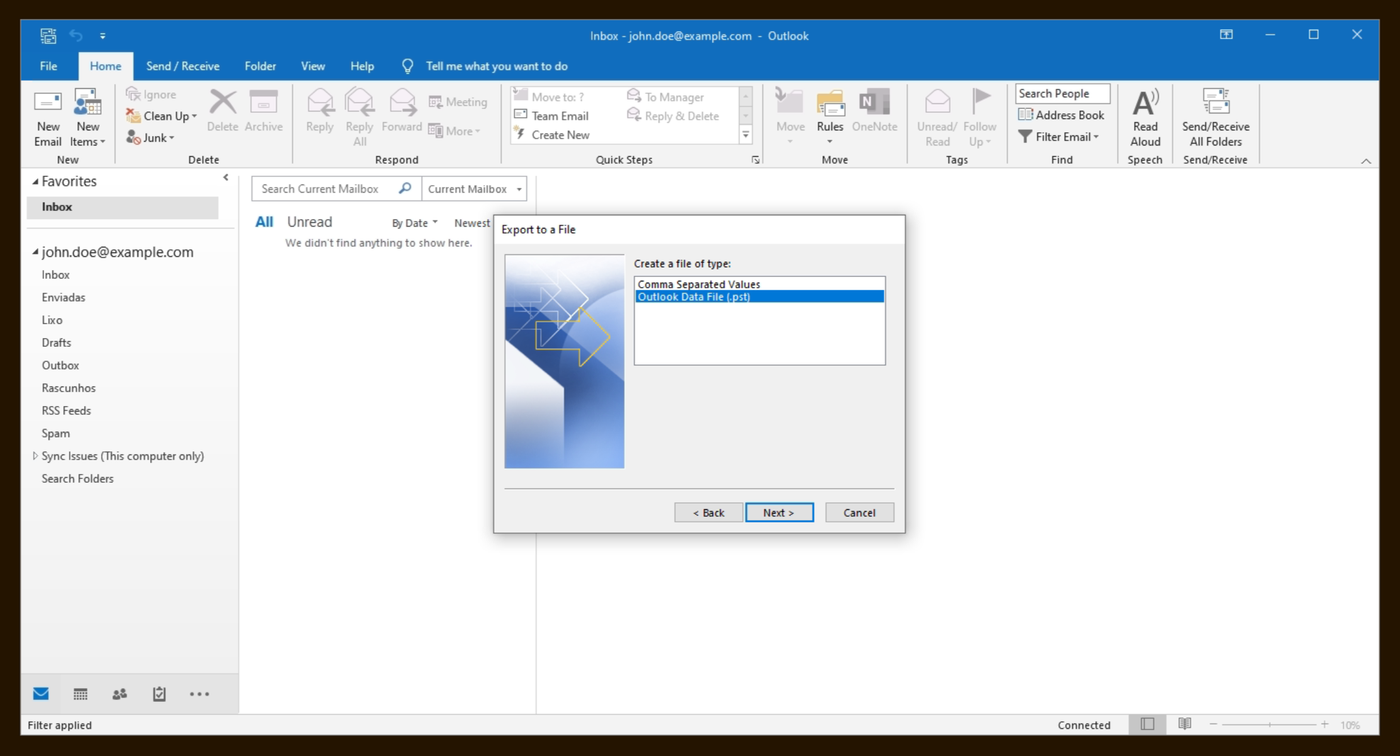 Outlook Data File