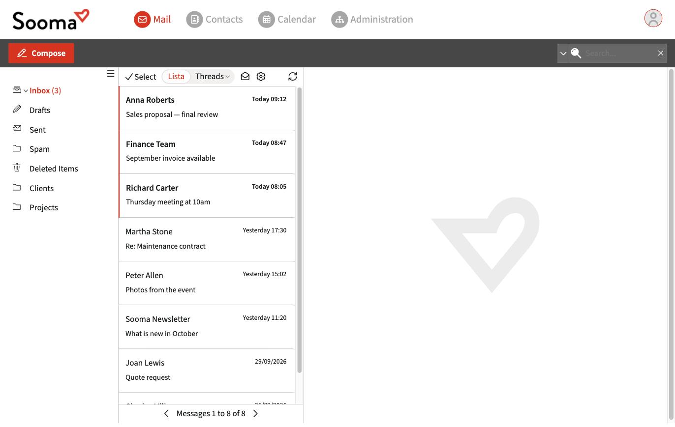 Webmail overview