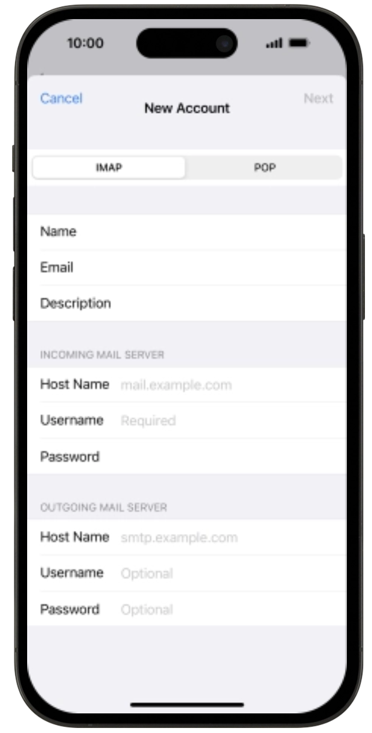 Tipo di server IMAP